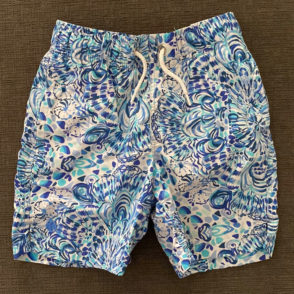 Boys Lilly Pulitzer swim trunks